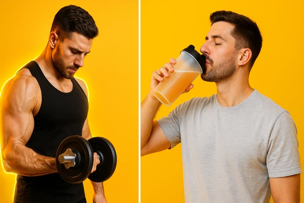 Comparison of training vs rest day with BCAA use for recovery