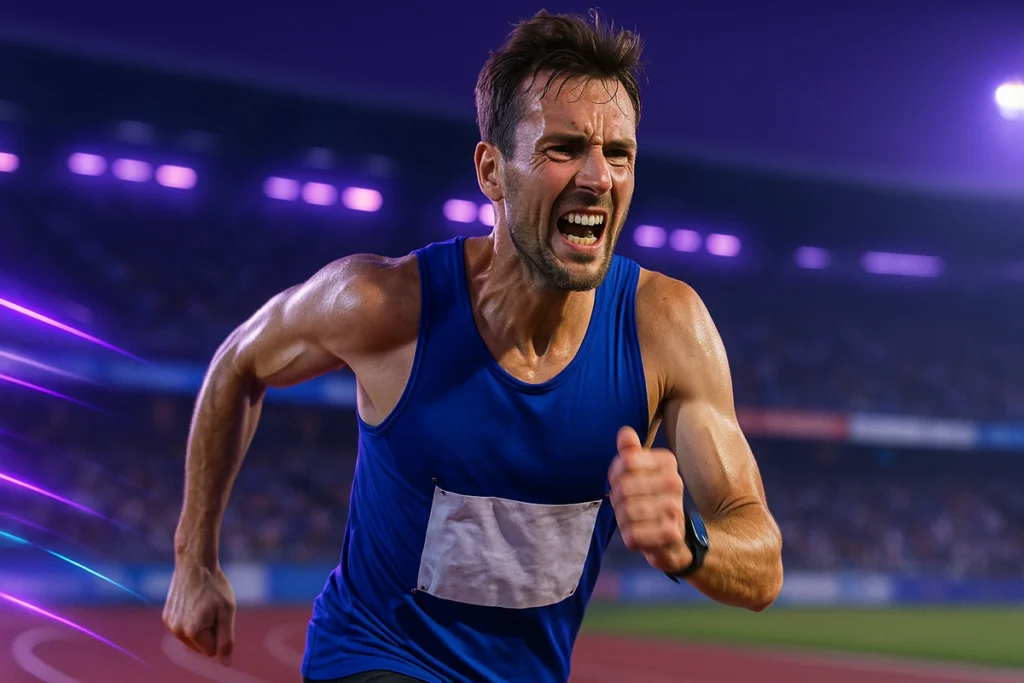 tired runner finishing race showing endurance benefits of beta-alanine