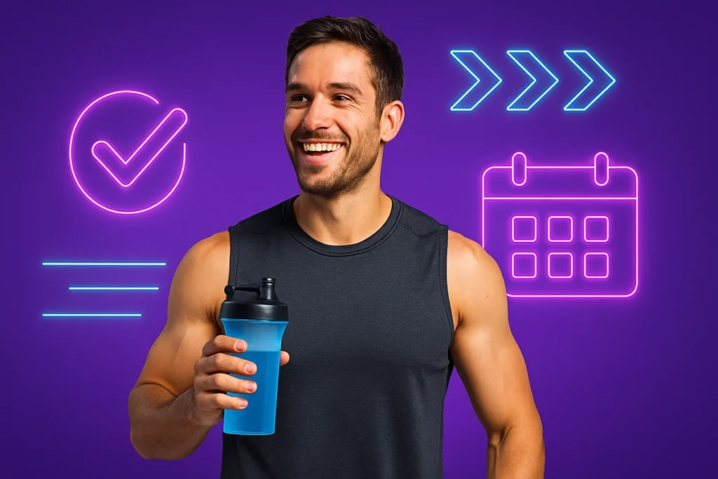 athlete showing results from consistent beta-alanine supplementation