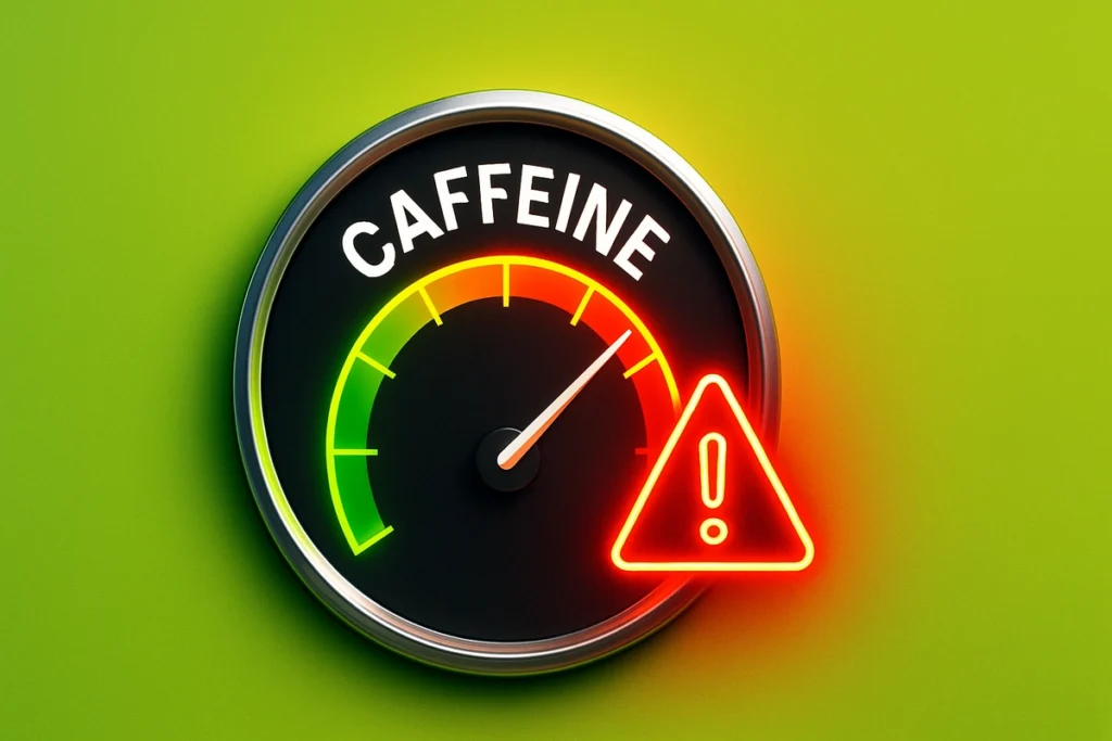 Caffeine meter reaching dangerous high level