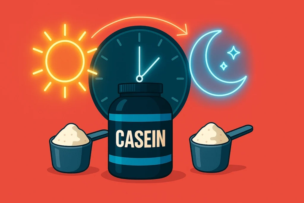 Best time to take casein for cutting and bulking