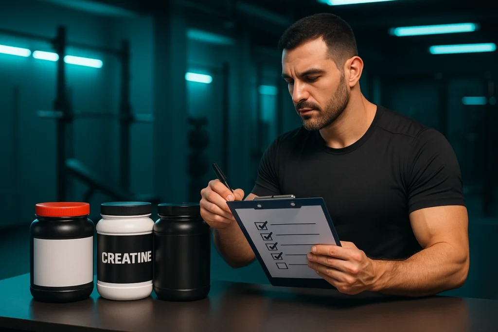 Criteria used by fitness coach to rank creatine supplements