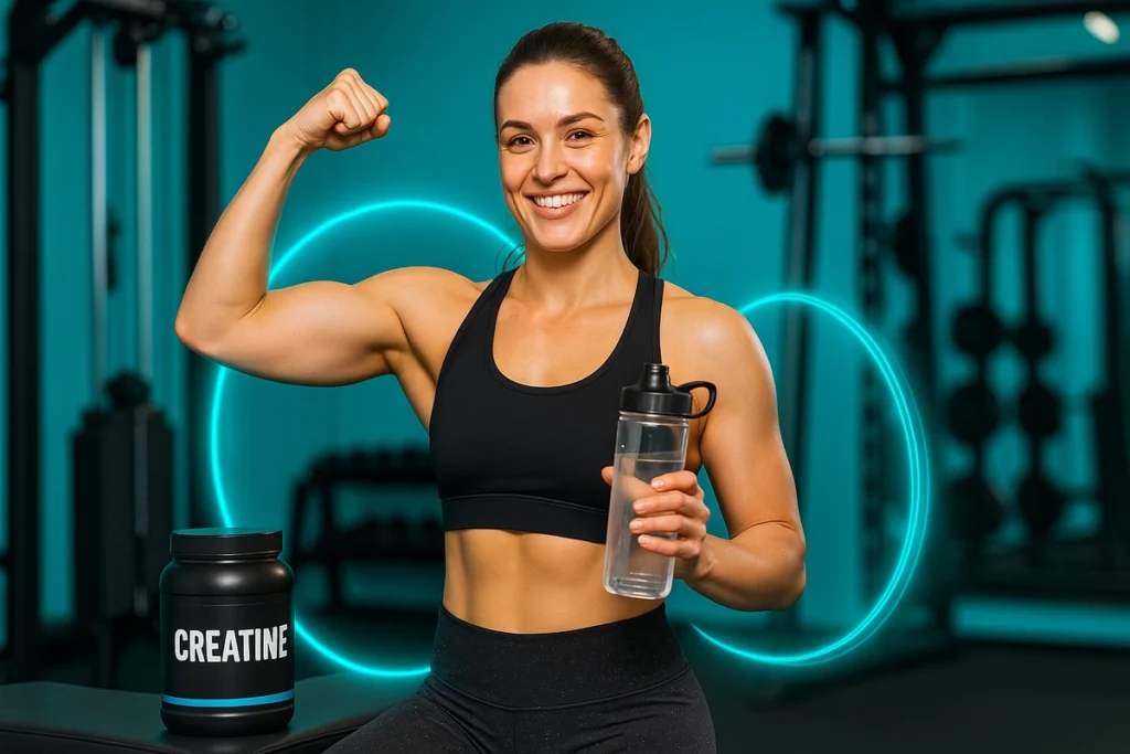 fit athlete showing results from smart creatine hydration routine