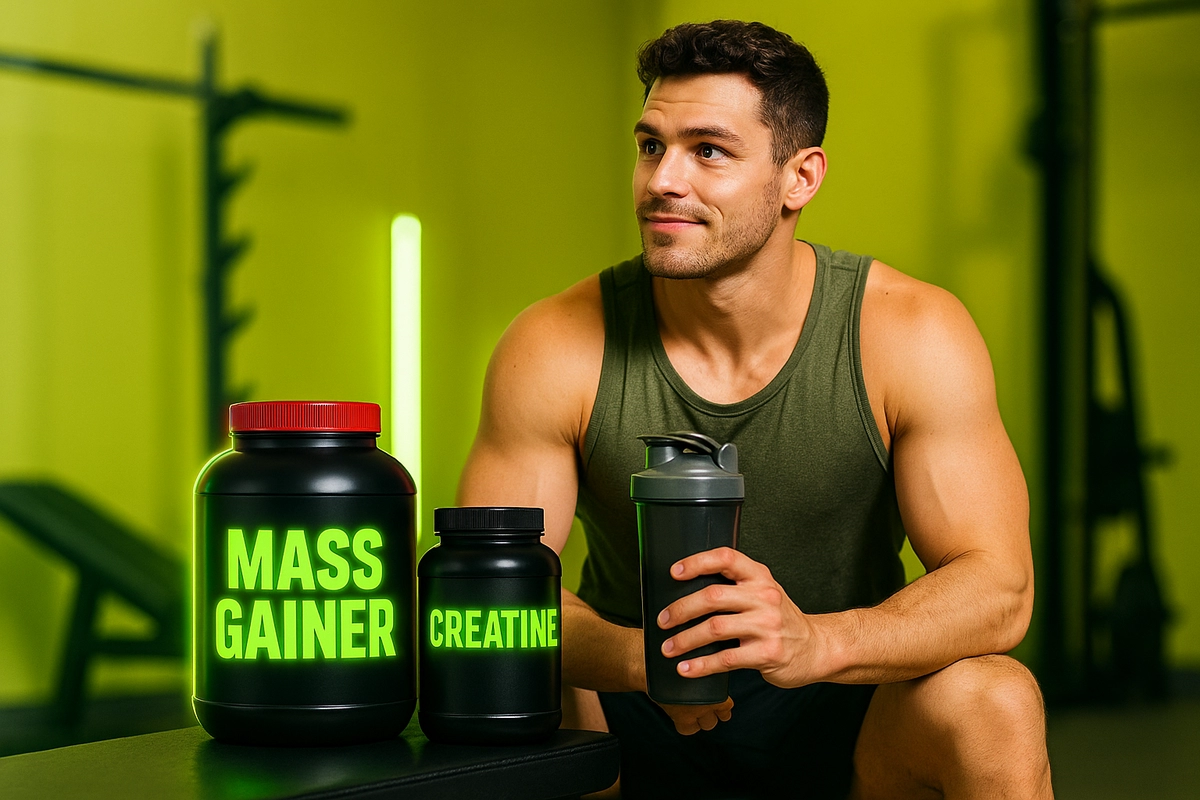 Should you combine mass gainer and creatine for bulking?