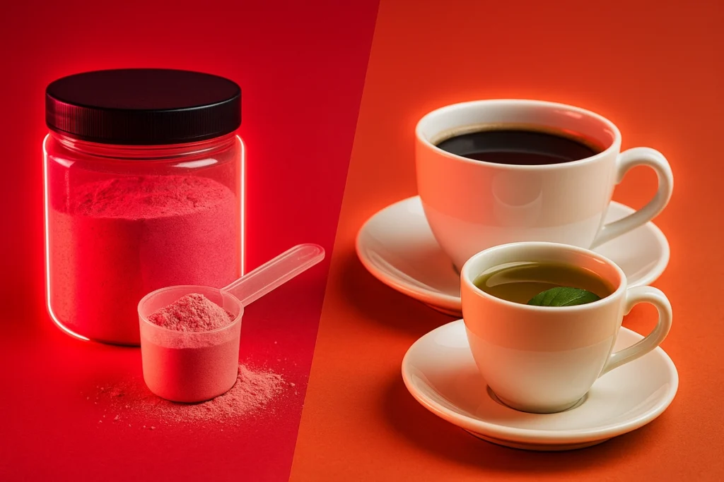 Comparison of natural caffeine sources and synthetic pre-workout supplements