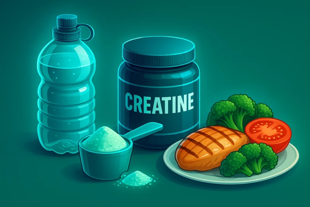Checklist of practical tips to minimize creatine water retention