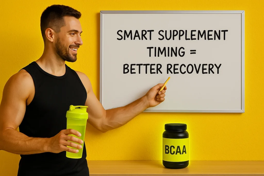 Fitness coach explaining how to use BCAAs smartly on rest days