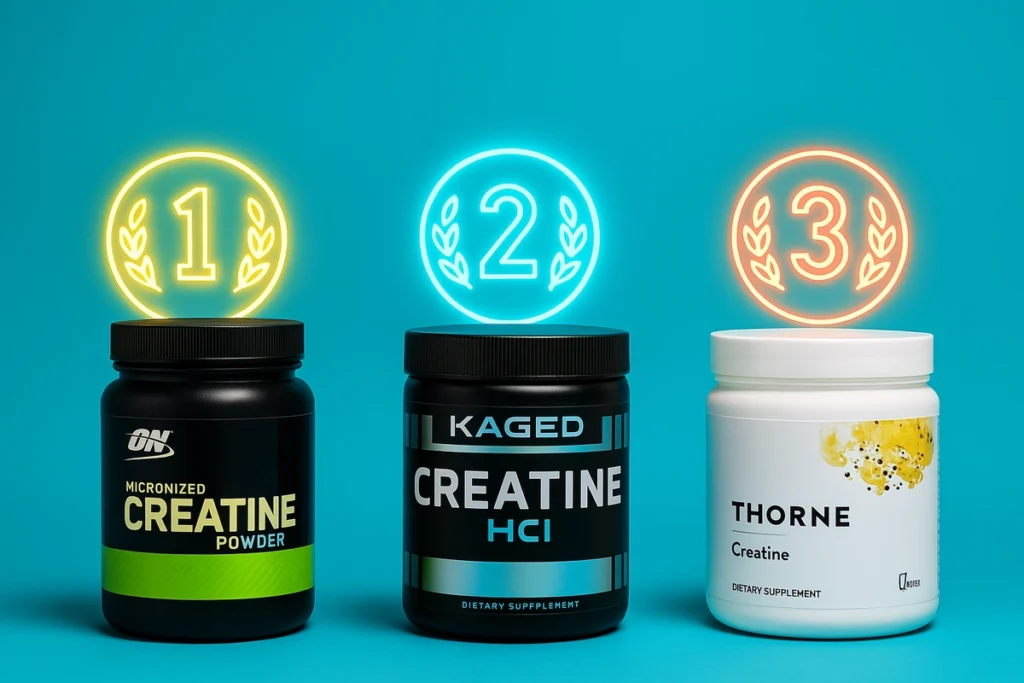 Top 3 creatine monohydrate brands for 2025
