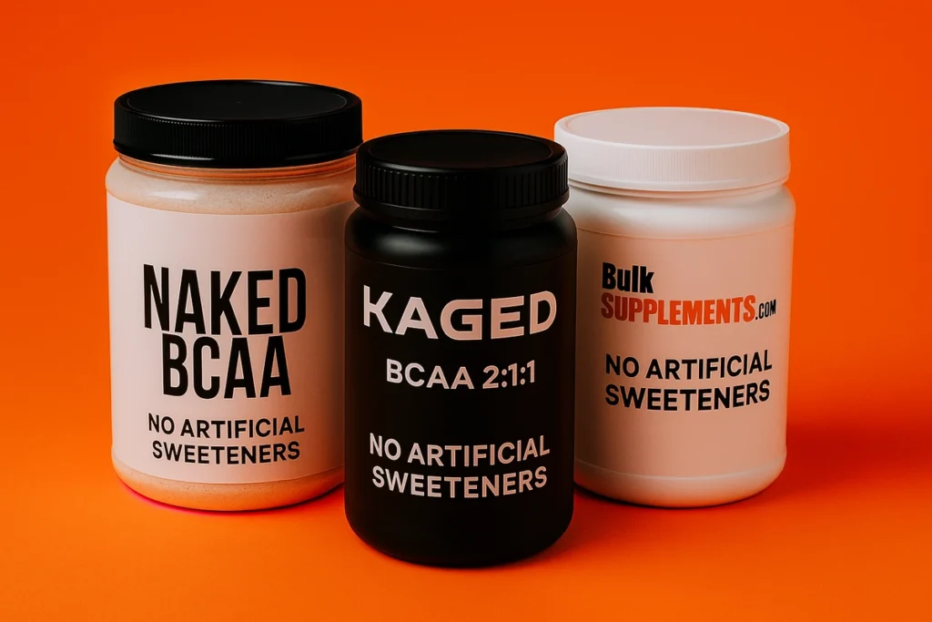 top BCAA supplements without artificial sweeteners lined up for 2025