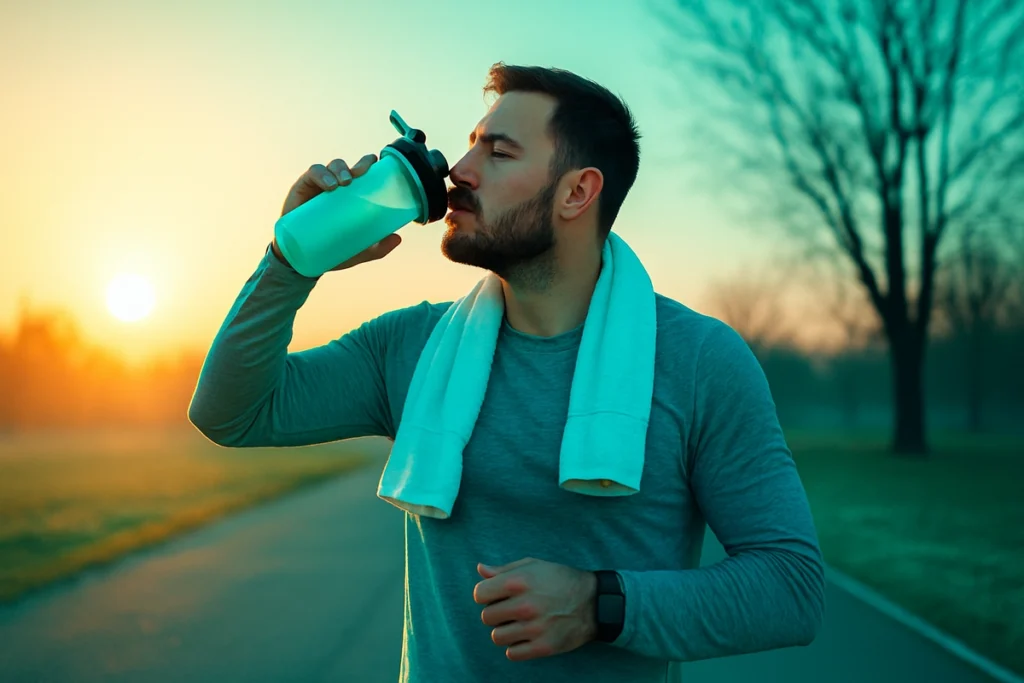 fasted workout with whey protein post-training
