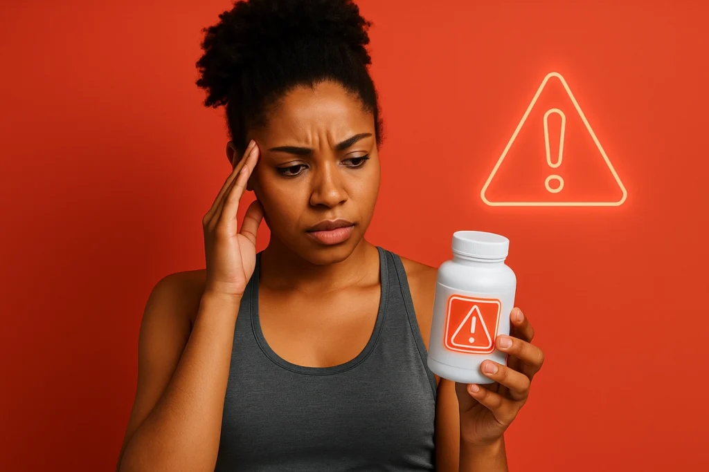 person considering health risks of using caffeine before fasted training