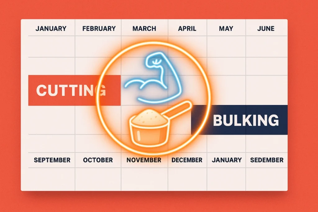 Using casein protein year-round for cutting and bulking benefits