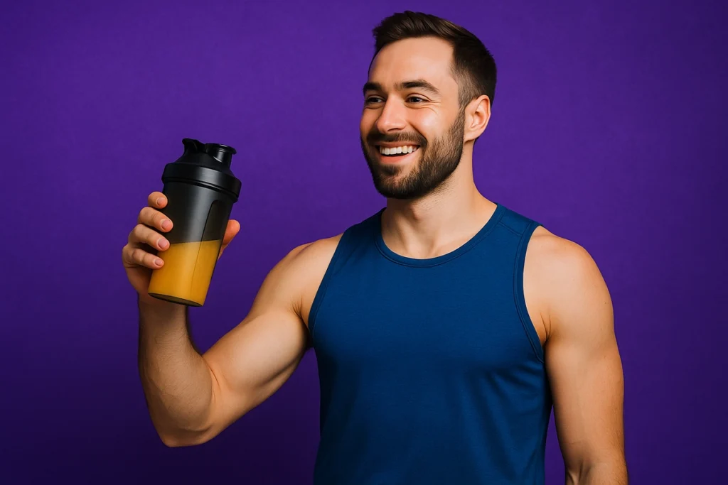 Endurance runner approving BCAA use after successful training session