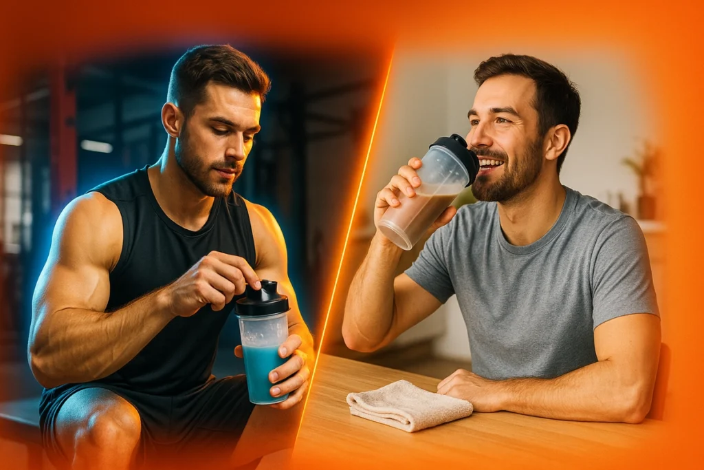 Post-workout and morning times shown as best mass gainer timing