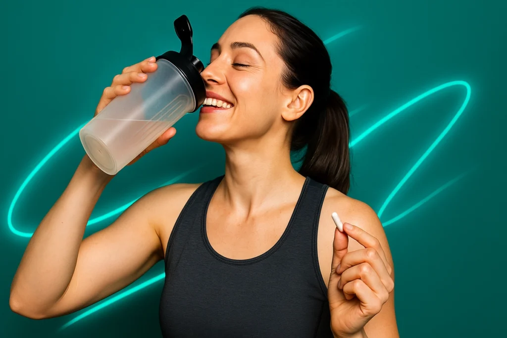 Athlete managing beta-alanine tingles by taking a split dose