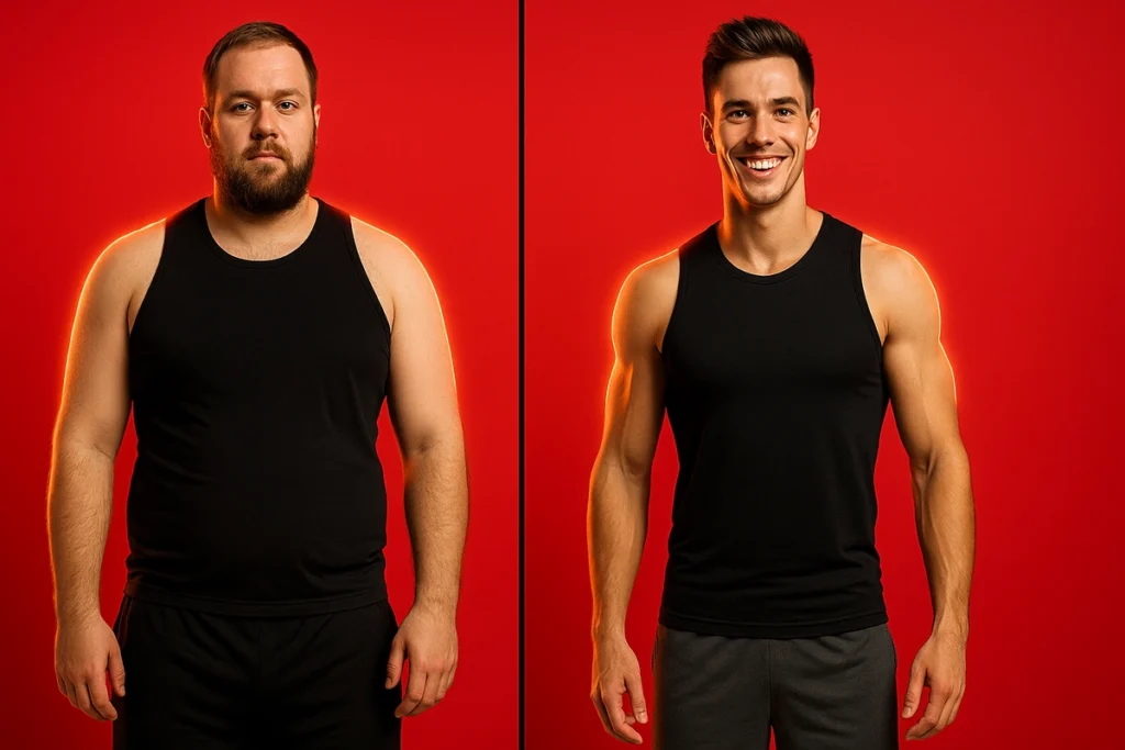 Real transformation examples of athletes using mass gainers vs whole food diets