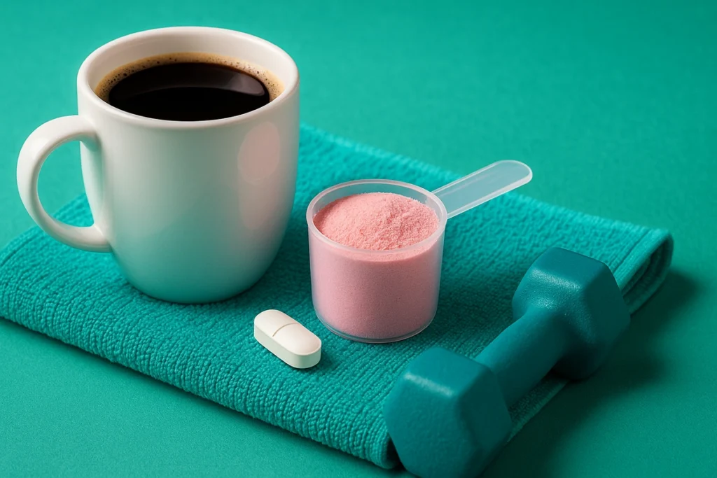different caffeine sources for early morning gym performance