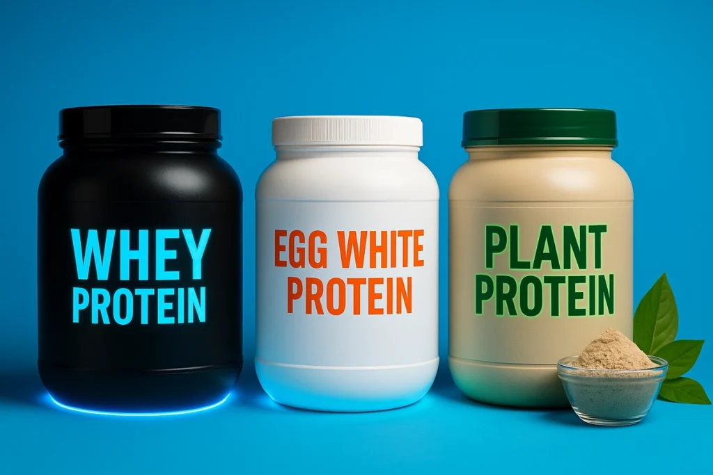 Whey, egg, and plant protein as alternatives to casein for muscle support