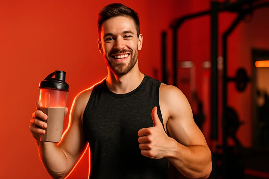 Athlete happy with results after using sugar-free clean mass gainer supplement