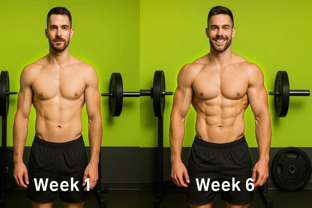 Muscle growth and strength results from creatine at 80kg