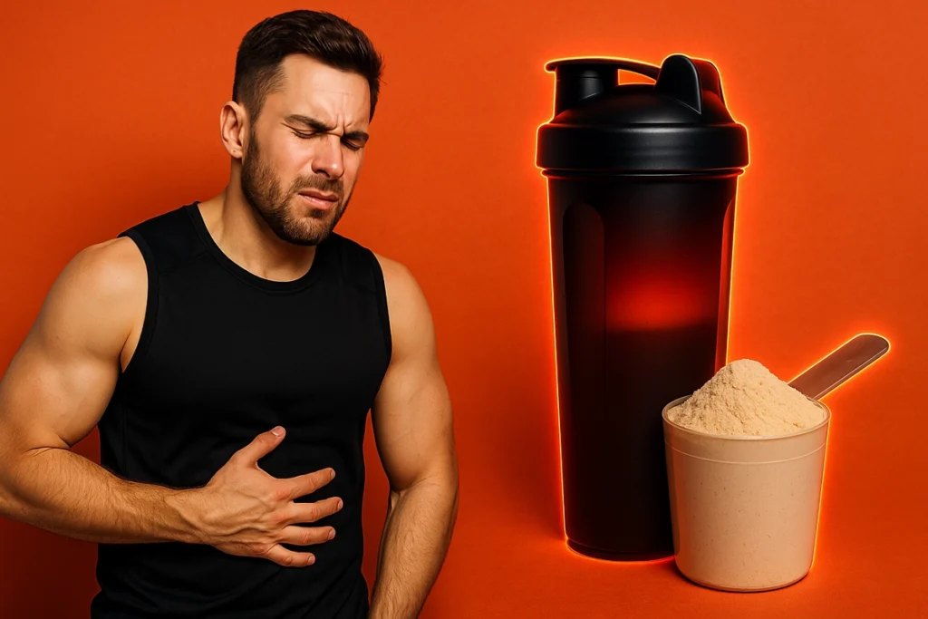 Overuse of mass gainer causing bloating and discomfort