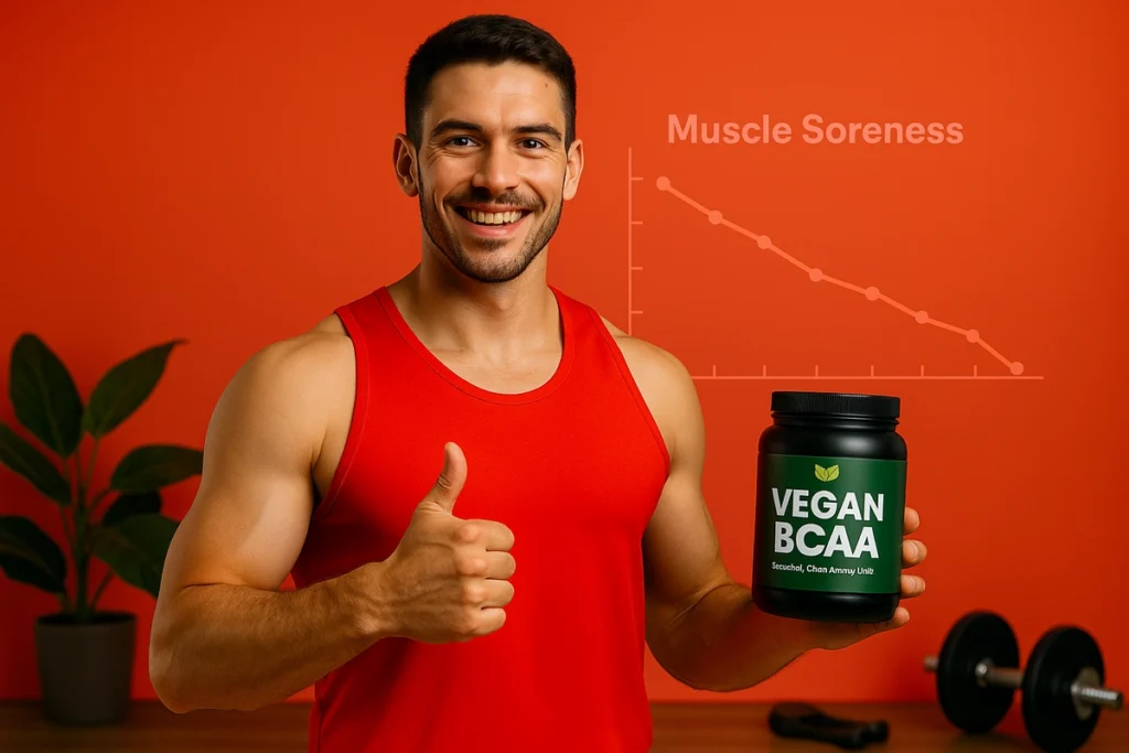 Plant-based athlete showing improved recovery with vegan BCAA