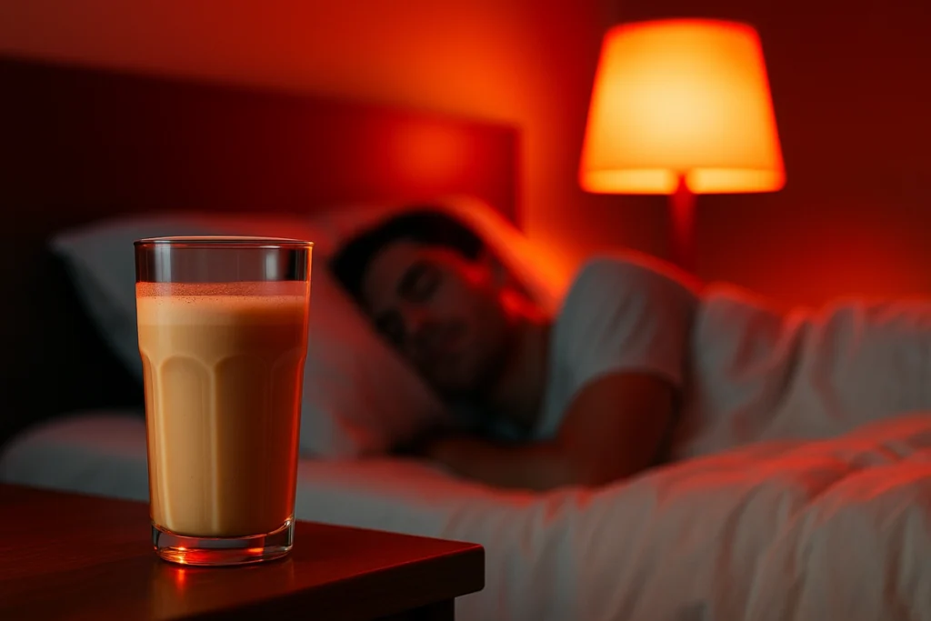 Drinking whey protein before sleep to prevent nighttime muscle loss