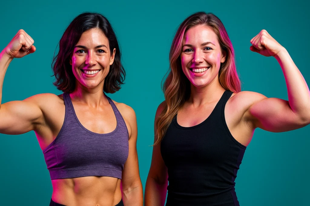 Real women showing results after whey protein use