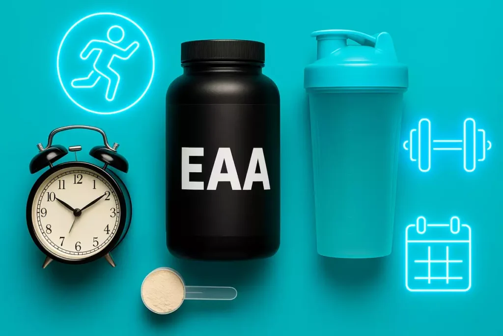 Best timing for taking EAAs during fat loss and cutting workout plan