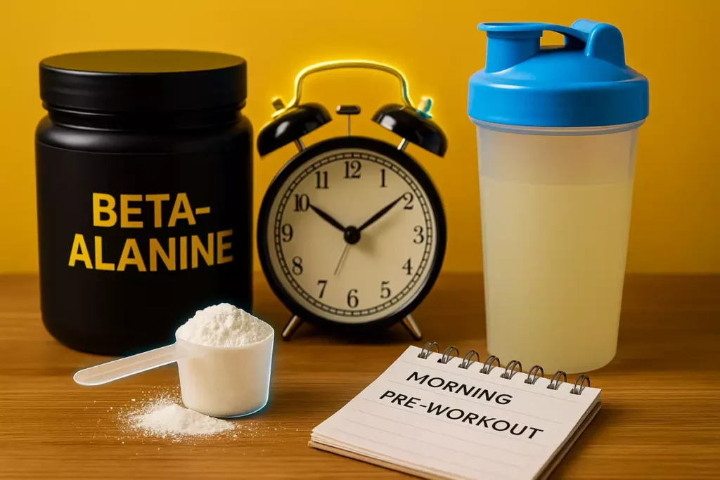Best beta-alanine dosage and timing with supplement scoop and daily plan