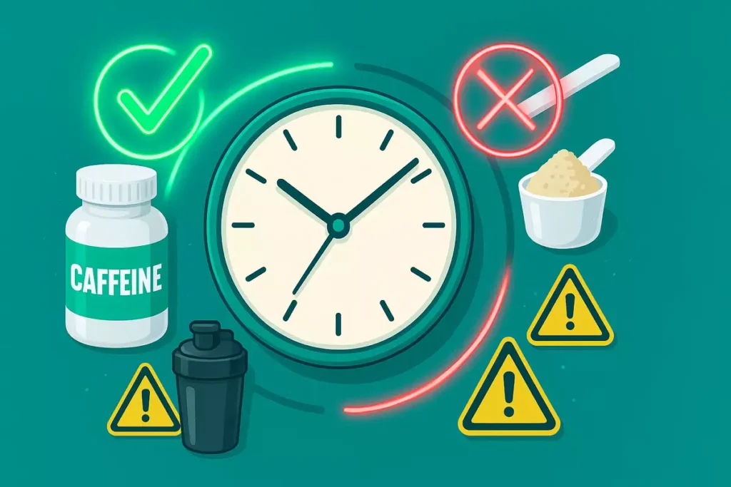 Best timing for taking caffeine and beta-alanine supplements safely and effectively