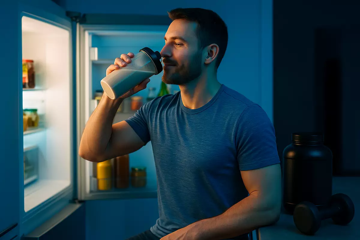 Using casein protein to curb nighttime hunger and support recovery before sleep