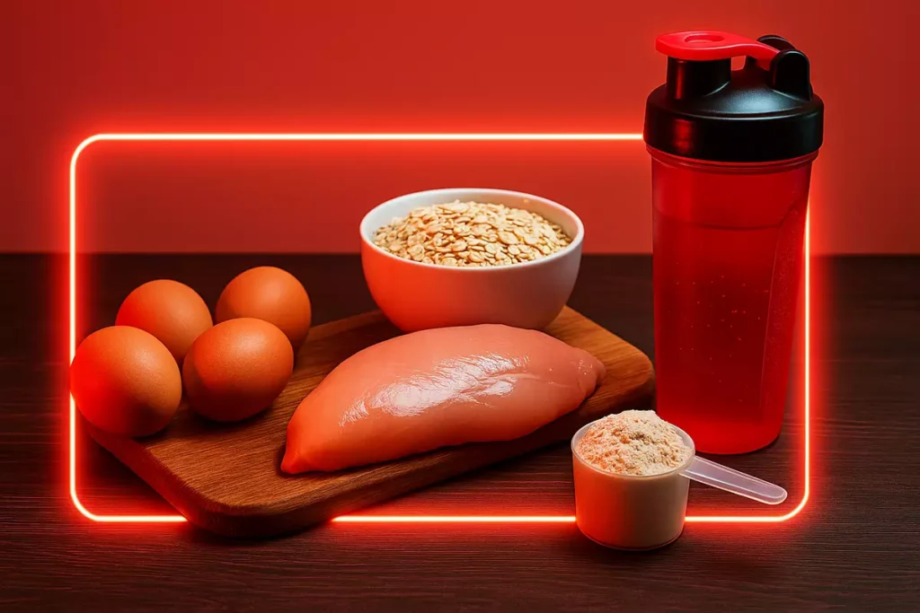 Top alternatives to creatine for muscle gain including protein foods