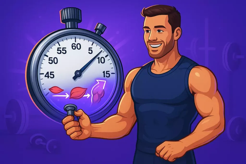 timeline showing creatine levels returning to baseline after stopping