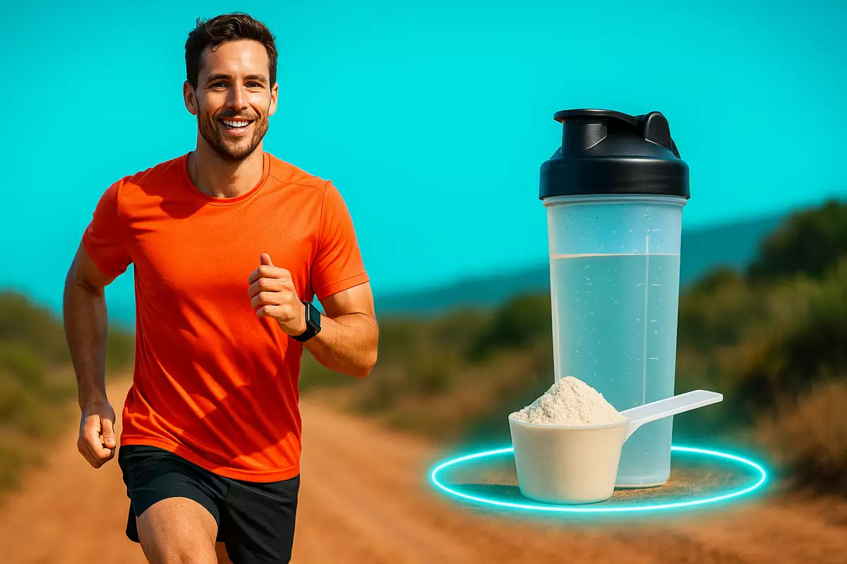 Endurance runner using EAAs supplement to boost stamina and recovery