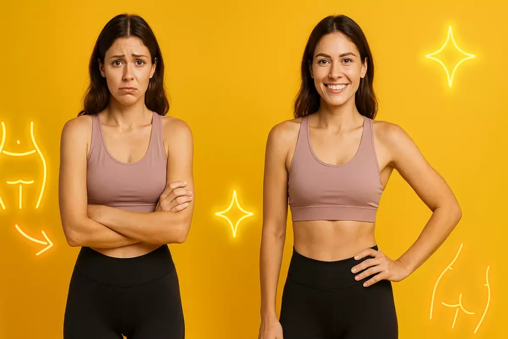 visual myth vs reality of women using mass gainers