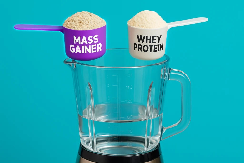 Mixing whey protein and mass gainer in one shake – good idea?