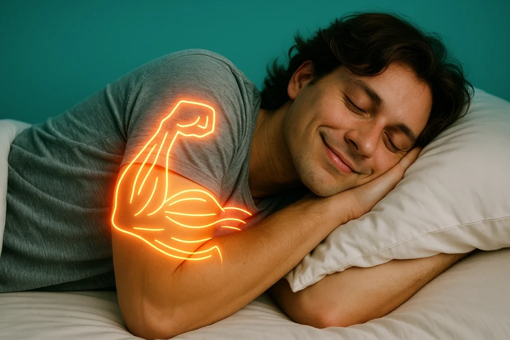 Muscle recovery during sleep supported by nighttime protein