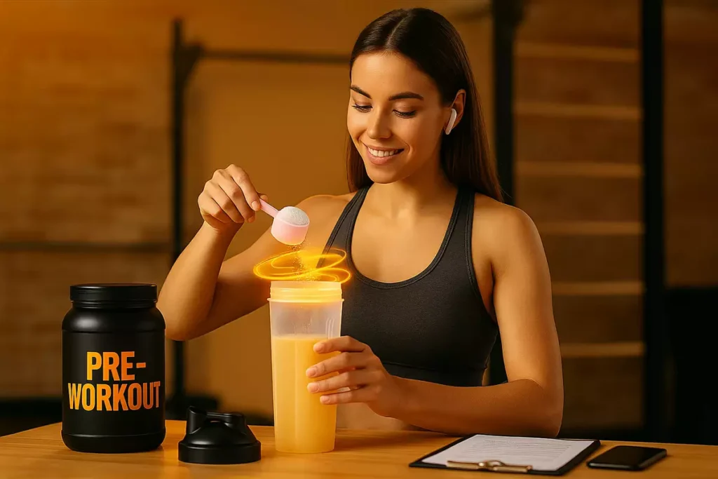 Athlete adding beta-alanine to daily training routine for better performance