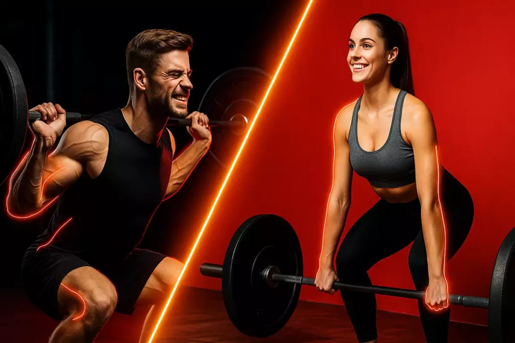 EAAs vs Collagen for strength gain with muscle and joint visuals