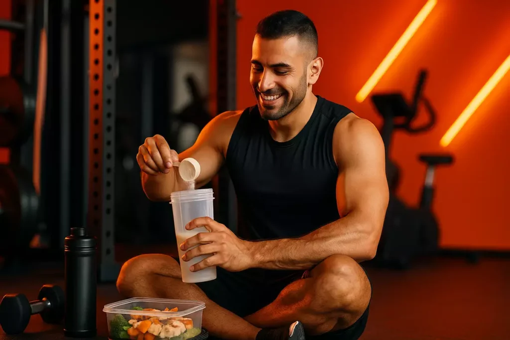 Best time and scenario to use whey protein for lean muscle gain