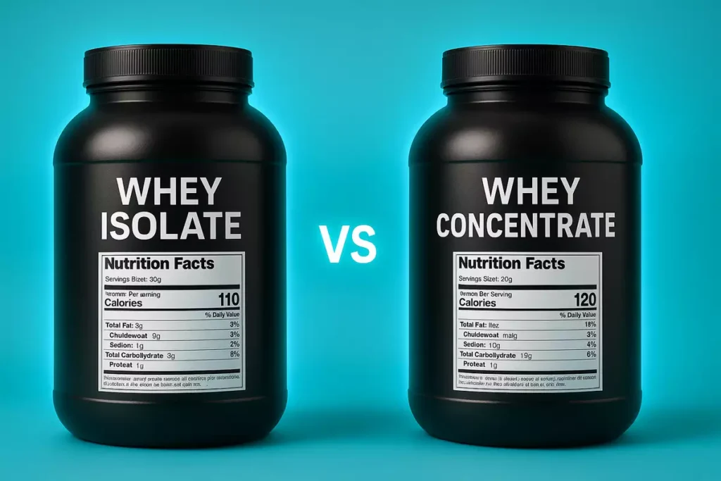 Whey isolate and concentrate comparison for intermittent fasting use