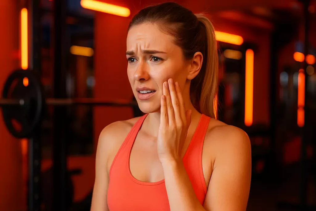 Athlete feeling mild tingling sensation from beta-alanine during workout