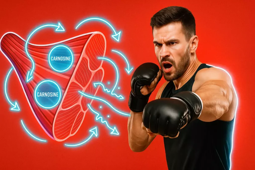 How beta-alanine increases carnosine levels and delays fatigue in combat athletes