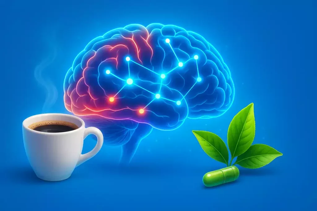 How caffeine and L-Theanine work in the brain for focus and relaxation