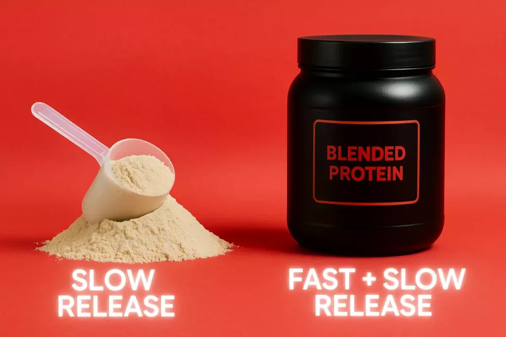 Key differences between casein and blended protein powders