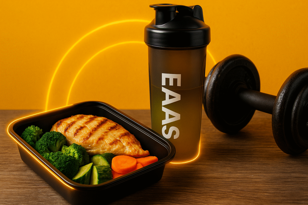 Combining EAAs supplement with whole food protein for muscle growth results