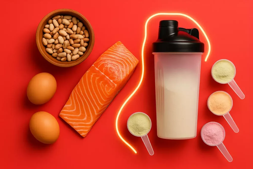 Comparison of natural food sources and supplements as EAA options for athletes