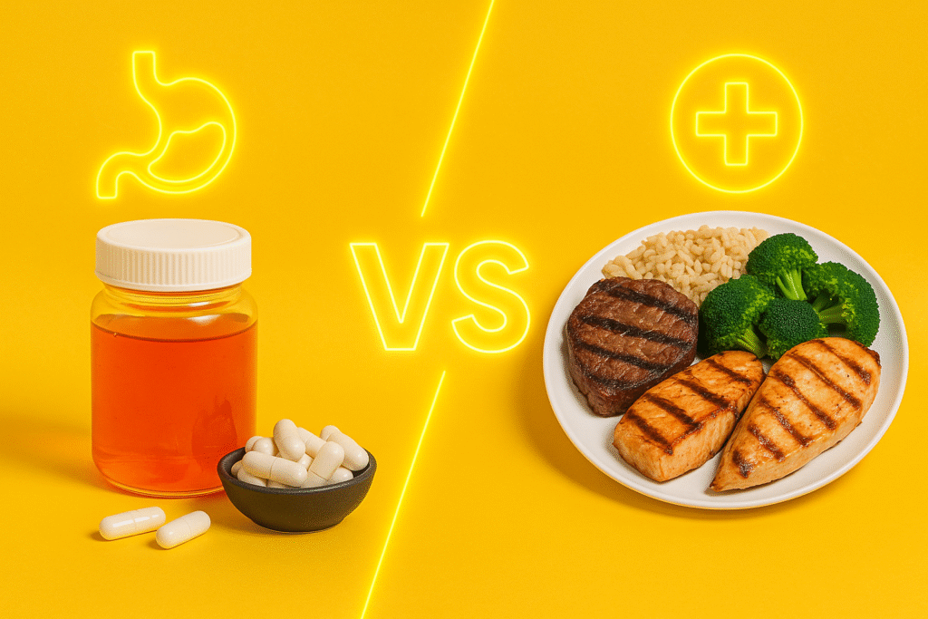 EAAs supplement compared to whole food protein digestion and nutrients