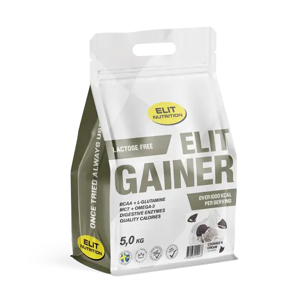 ELIT Gainer lactose free mass gainer - High calorie dairy free weight gainer with digestive enzymes